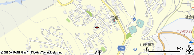 神奈川県箱根町（足柄下郡）二ノ平周辺の地図