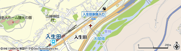 神奈川県小田原市入生田44周辺の地図