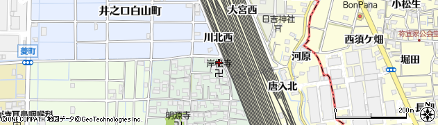 愛知県稲沢市井之口本町43周辺の地図