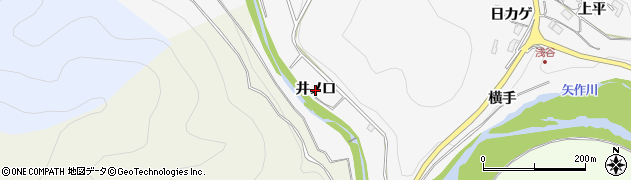 愛知県豊田市浅谷町（井ノ口）周辺の地図