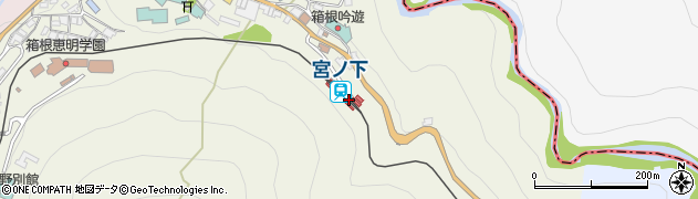 宮ノ下駅周辺の地図