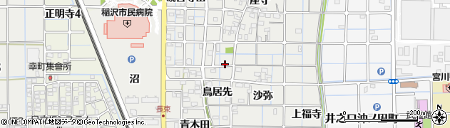 愛知県稲沢市長束町周辺の地図