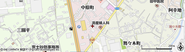 静岡県富士宮市中原町244周辺の地図