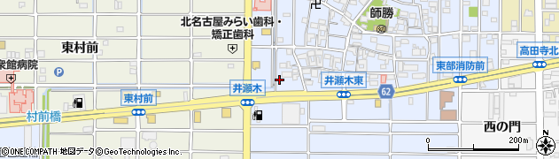 愛知県北名古屋市井瀬木鴨91周辺の地図