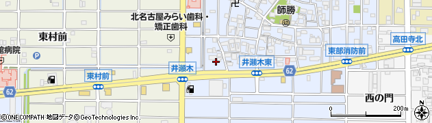 愛知県北名古屋市井瀬木鴨93周辺の地図