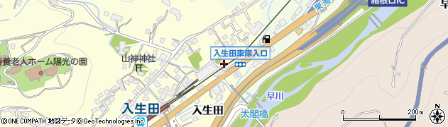 神奈川県小田原市入生田51周辺の地図
