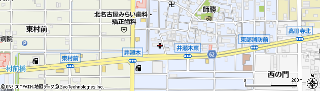 愛知県北名古屋市井瀬木鴨89周辺の地図