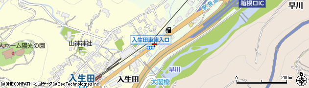 入生田車庫入口周辺の地図