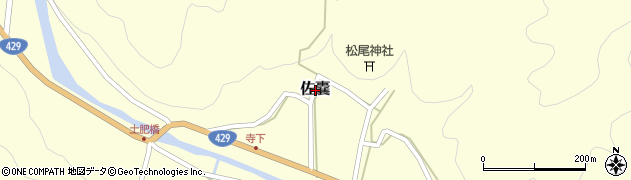 兵庫県朝来市佐嚢周辺の地図