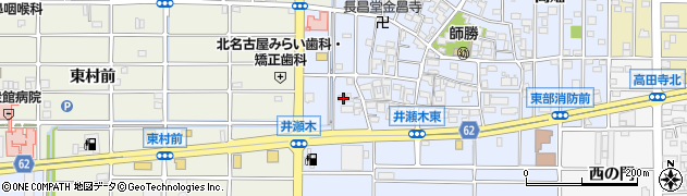 愛知県北名古屋市井瀬木鴨87周辺の地図