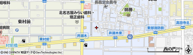 愛知県北名古屋市井瀬木鴨88周辺の地図
