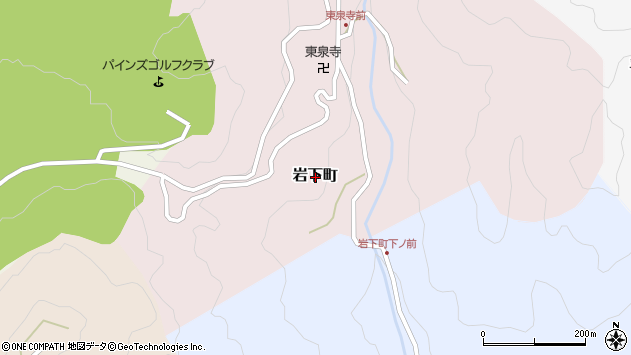 〒470-0515 愛知県豊田市岩下町の地図
