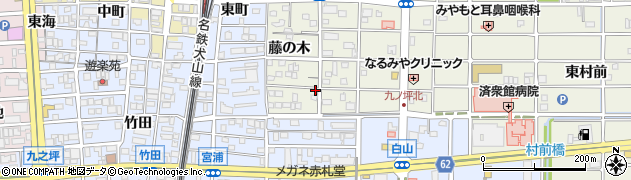 愛知県北名古屋市鹿田藤の木49周辺の地図