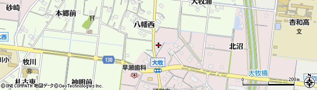 愛知県稲沢市祖父江町大牧郷中60周辺の地図