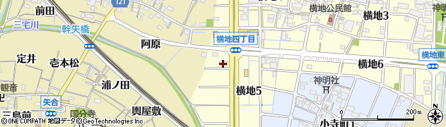 あさくま鍋家稲沢店周辺の地図