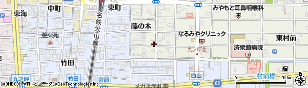 愛知県北名古屋市鹿田藤の木48周辺の地図
