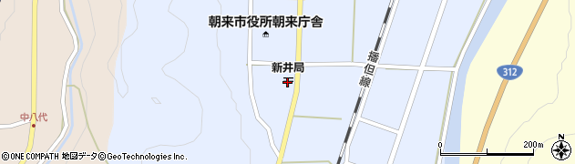 新井郵便局周辺の地図