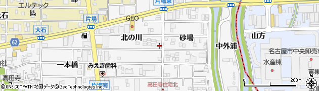 愛知県北名古屋市高田寺北の川55周辺の地図
