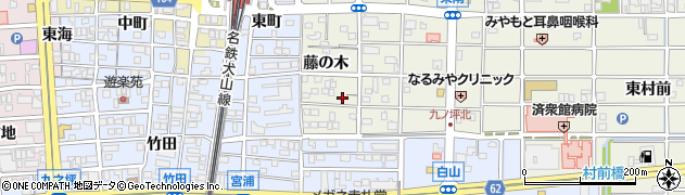 愛知県北名古屋市鹿田藤の木41周辺の地図