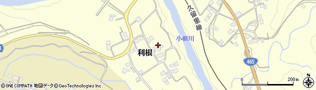 千葉県君津市利根周辺の地図