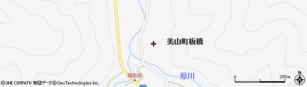 京都府南丹市美山町板橋（上ノ山）周辺の地図