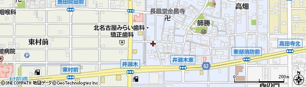 愛知県北名古屋市井瀬木鴨85周辺の地図