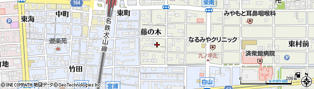 愛知県北名古屋市鹿田藤の木37周辺の地図