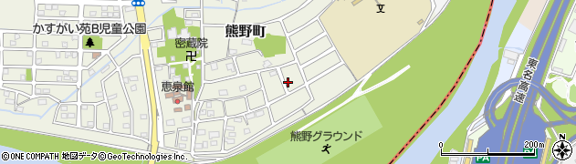 愛知県春日井市熊野町96周辺の地図