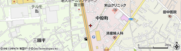静岡県富士宮市中原町101周辺の地図