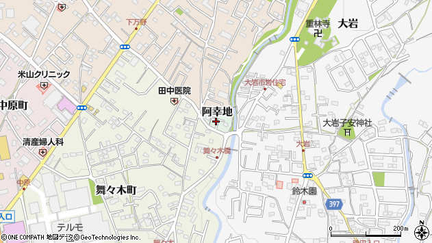〒418-0016 静岡県富士宮市阿幸地の地図