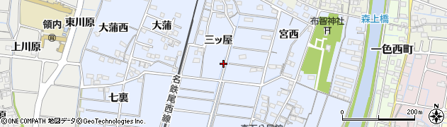 愛知県稲沢市祖父江町本甲周辺の地図