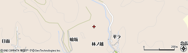 愛知県豊田市白川町（林ノ越）周辺の地図