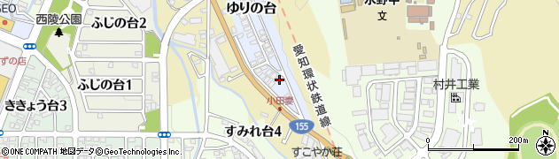 愛知県瀬戸市ゆりの台13周辺の地図