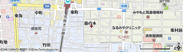 愛知県北名古屋市鹿田藤の木周辺の地図