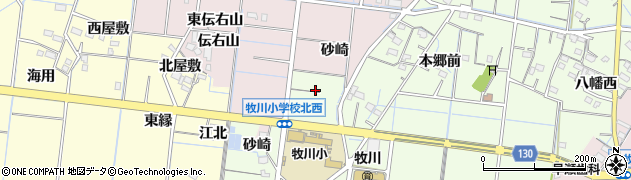 愛知県稲沢市祖父江町両寺内（札古西）周辺の地図