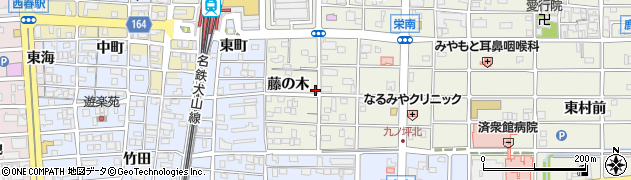 愛知県北名古屋市鹿田藤の木17周辺の地図