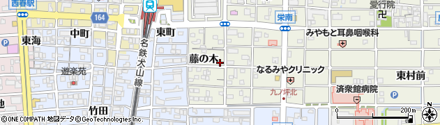 愛知県北名古屋市鹿田藤の木18周辺の地図