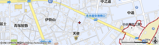 愛知県豊山町（西春日井郡）豊場（四ツ塚）周辺の地図