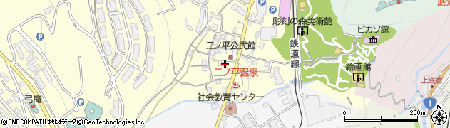 神奈川県足柄下郡箱根町二ノ平1096周辺の地図