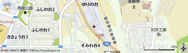 愛知県瀬戸市ゆりの台8周辺の地図