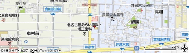 愛知県北名古屋市井瀬木鴨76周辺の地図