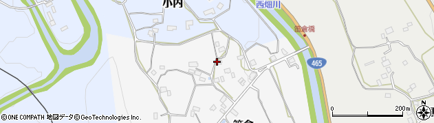 千葉県大多喜町（夷隅郡）笛倉周辺の地図