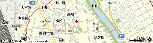 愛知県清須市春日上須ケ田周辺の地図