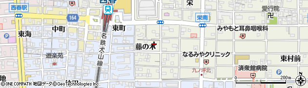 愛知県北名古屋市鹿田藤の木15周辺の地図