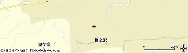 愛知県豊田市大岩町（椎之沢）周辺の地図