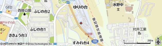 愛知県瀬戸市ゆりの台21周辺の地図
