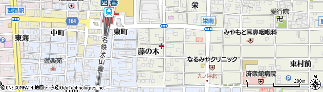 愛知県北名古屋市鹿田藤の木13周辺の地図