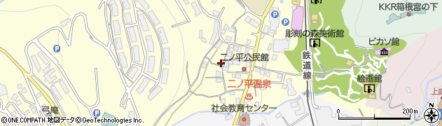神奈川県足柄下郡箱根町二ノ平1103周辺の地図