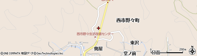 愛知県豊田市西市野々町（石堂）周辺の地図