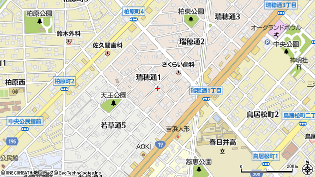 〒486-0845 愛知県春日井市瑞穂通の地図